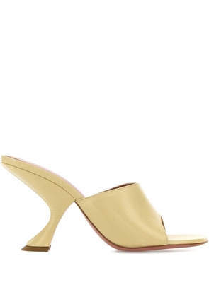 Amina Muaddi 90mm sculpted heel open-toe mules - Gold