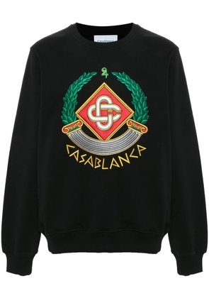 Casablanca Casa Crest-embroidered sweatshirt - Black