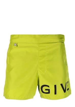 Givenchy logo-print swim shorts - Green