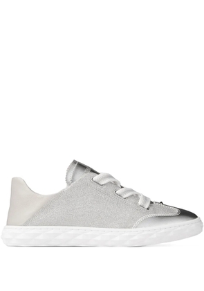 Jimmy Choo embroidered-logo sneakers - Silver