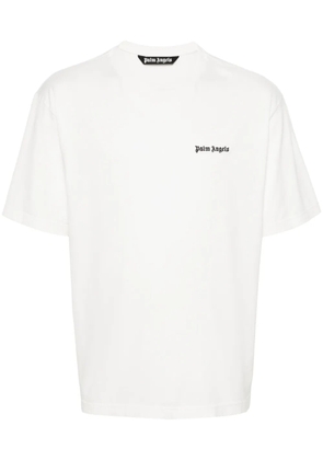 Palm Angels embroidered-logo cotton T-shirt - White