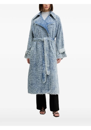 HUGO Garena belted coat - Blue