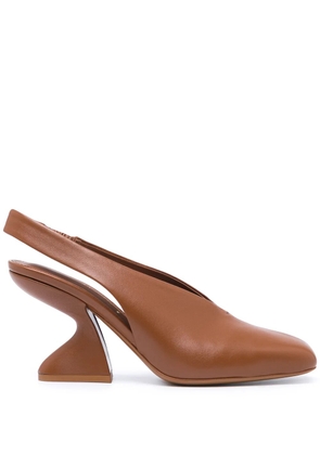 Ferragamo 85mm Sloane chunky-heel pumps - Brown