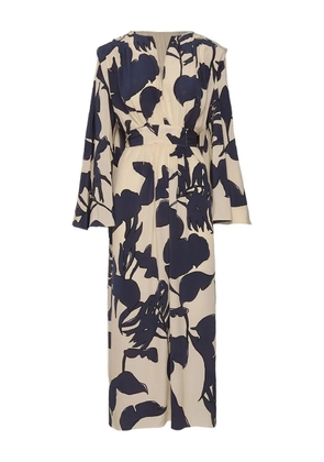 Johanna Ortiz floral-print midi dress - Neutrals