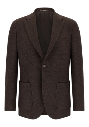 Boggi Milano patch-pocket blazer - Brown