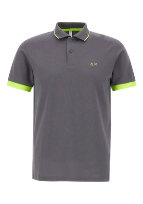 Sun68 contrast-trim polo shirt - Grey