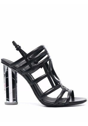 Ferragamo Florenza mirrored-heel sandals - Black