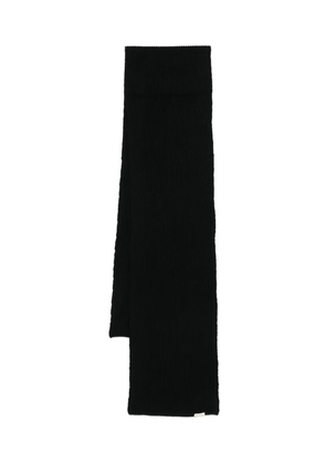 ANERKJENDT ribbed wool scarf - Black