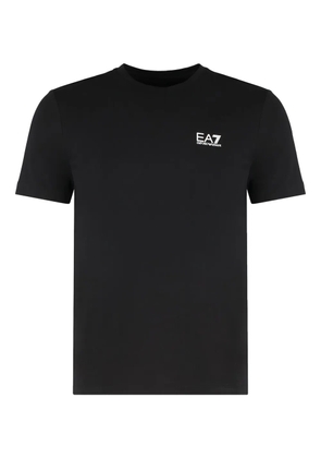 Ea7 Emporio Armani logo cotton t-shirt - Black
