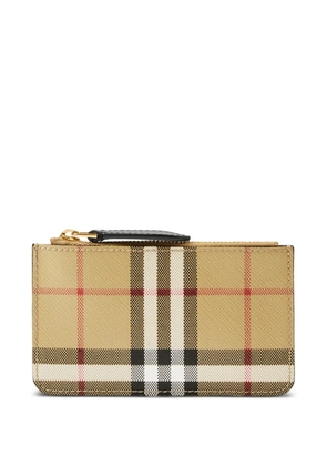 Burberry Vintage Check zipped wallet - Neutrals