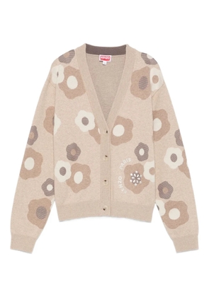 Kenzo floral-print button cardigan - Neutrals