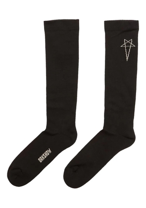 Rick Owens DRKSHDW star-embroidered socks - Black