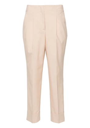 Peserico chain-detail tapered-leg trousers - Neutrals
