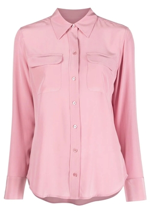 Equipment long-sleeve silk shirt - Pink