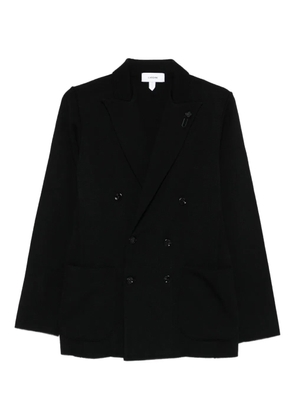 Lardini double-breasted wool jacket - Black