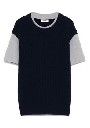 SANDRO layered T-shirt - Blue