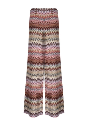 Missoni chevron-pattern trousers - Red