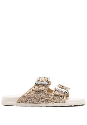 Casadei double-buckle sandals - Neutrals