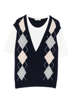 SANDRO argyle top - Blue