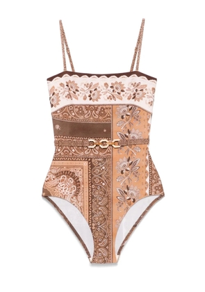 ZIMMERMANN Lucky swimsuit - Brown