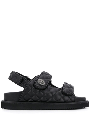 Kurt Geiger London Orson quilted sandals - Black