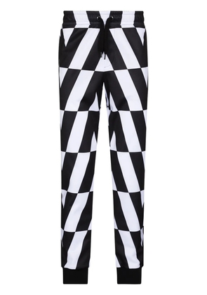 Valentino Garavani Optical tapered track pants - Black