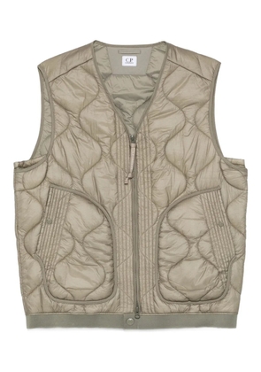 C.P. Company quilted zip vest - Green