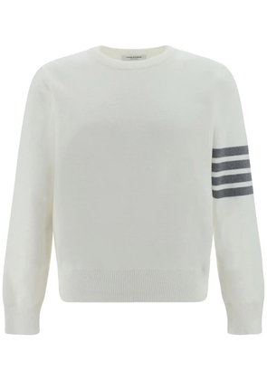 Thom Browne 4-Bar Milano stitch jumper - White