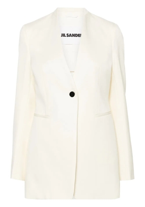 Jil Sander single-breasted wool blazer - Neutrals