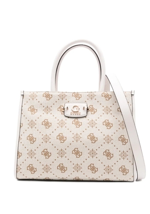 GUESS USA logo-plaque tote bag - Neutrals