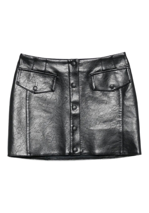 Patrizia Pepe button-fastening pocket mini skirt - Black