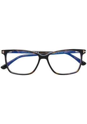 TOM FORD Eyewear Blue Block square frames - Brown