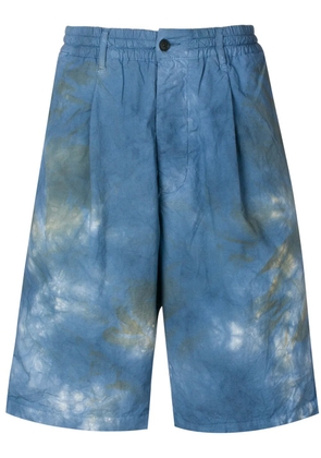 Paura tie-dye bermuda shorts - Blue