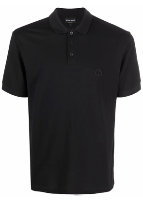 Giorgio Armani classic short-sleeve polo shirt - Black