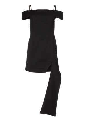 Yuzefi strap-detailing dress - Black