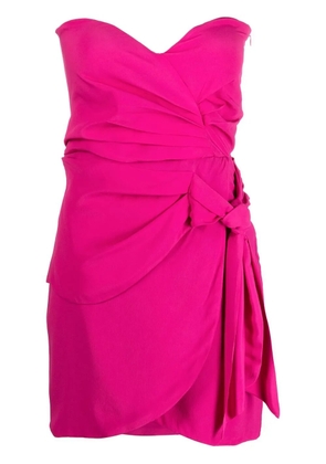 Federica Tosi ruched knotted minidress - Pink