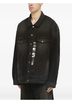 Balenciaga pocketed denim jacket - Black