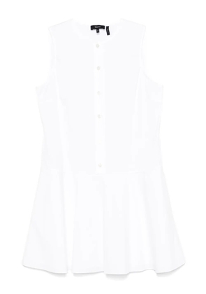 Theory poplin mini dress - White