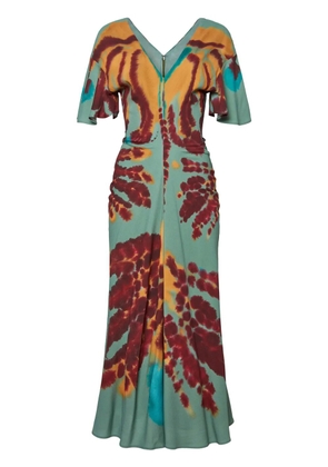 Altuzarra Pelopenese tie-dye midi dress - Blue