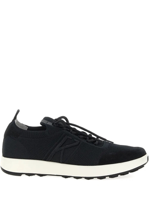 Kiton mesh-panelled lace-up sneakers - Black
