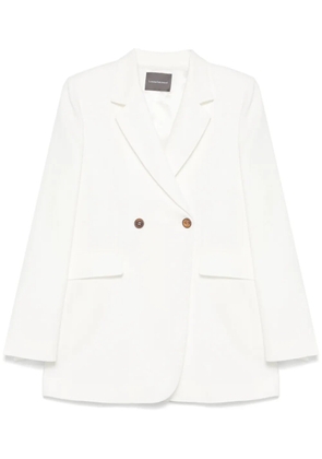 Lorena Antoniazzi herrington pattern blazer - White