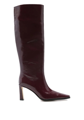 Michael Kors Darrah patent leather knee-high boots - Red