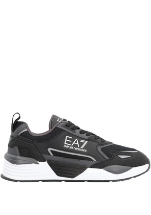 Ea7 Emporio Armani Ace Runner logo low-top sneakers - Black