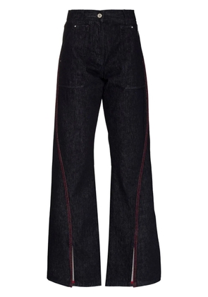 Ferragamo front-slit wide-leg jeans - Blue