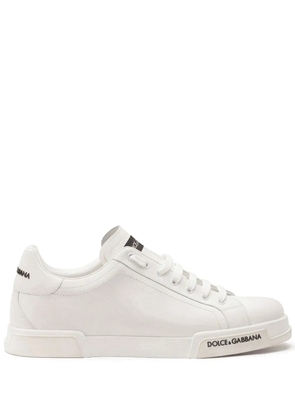 Dolce & Gabbana Portofino logo-detail sneakers - White