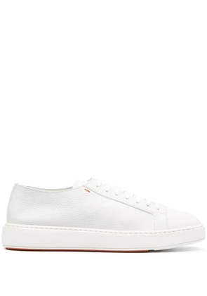 Santoni Grey Lace Up Sneakers