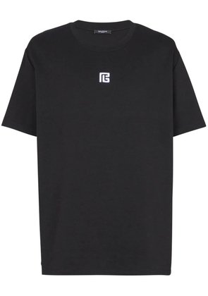 Balmain logo-embroidered t-shirt - Black