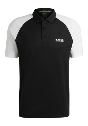 BOSS two-tone polo shirt - Black