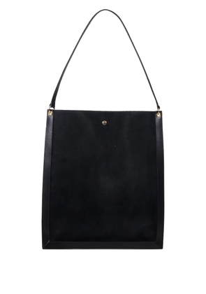 Wandler top-handle suede tote bag - Black