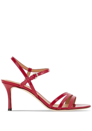 Ferragamo high-shine finish 70mm sandals - Red